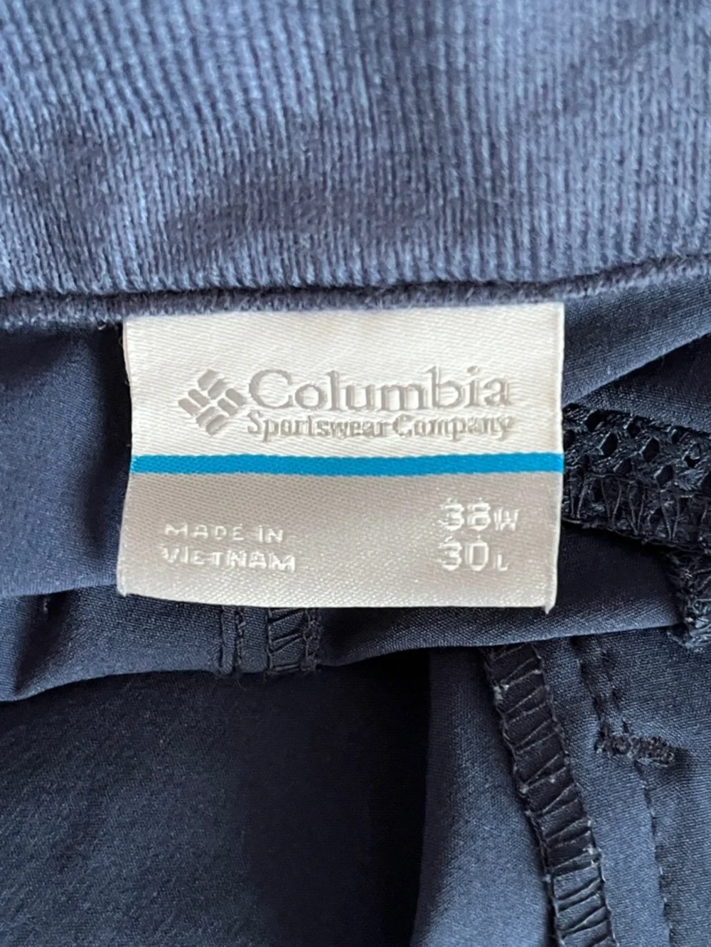 Columbia Men's Navy Convertible Cargo Pants 38X30